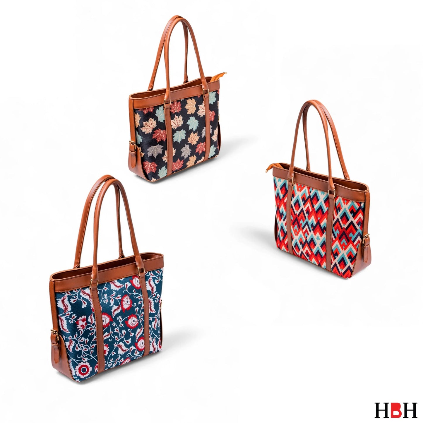 STRAP CANVAS TOTE 22 – Floral Print Ladies Tote Bag with Adjustable Strap | Stylish, Spacious & Everyday-Ready