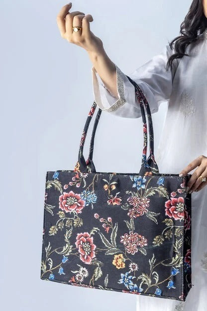 CANVAS TOTE 12 – Light Black Ladies Canvas Tote Bag | Minimalist, Durable & Everyday-Ready